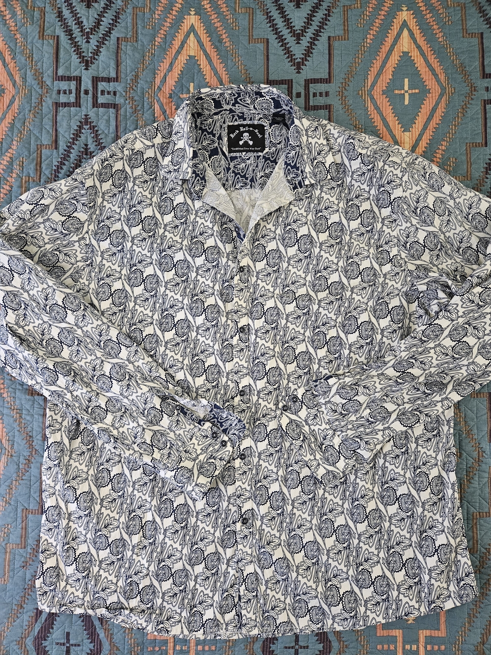 Rock Roll & Soul Long Sleeve Button Down Shirts.